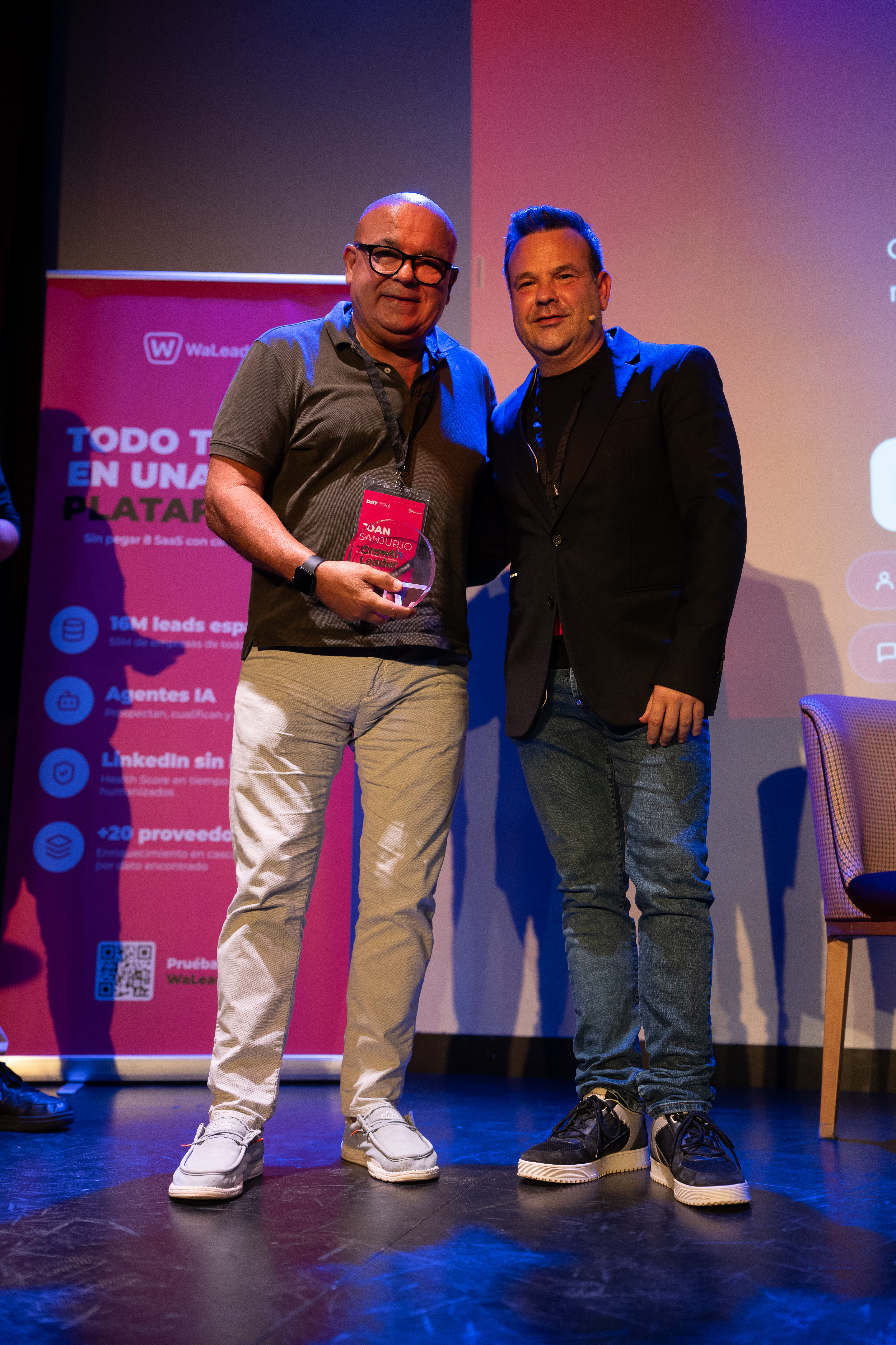Joan Carles Sanjurjo recibe el premio Growth Leader