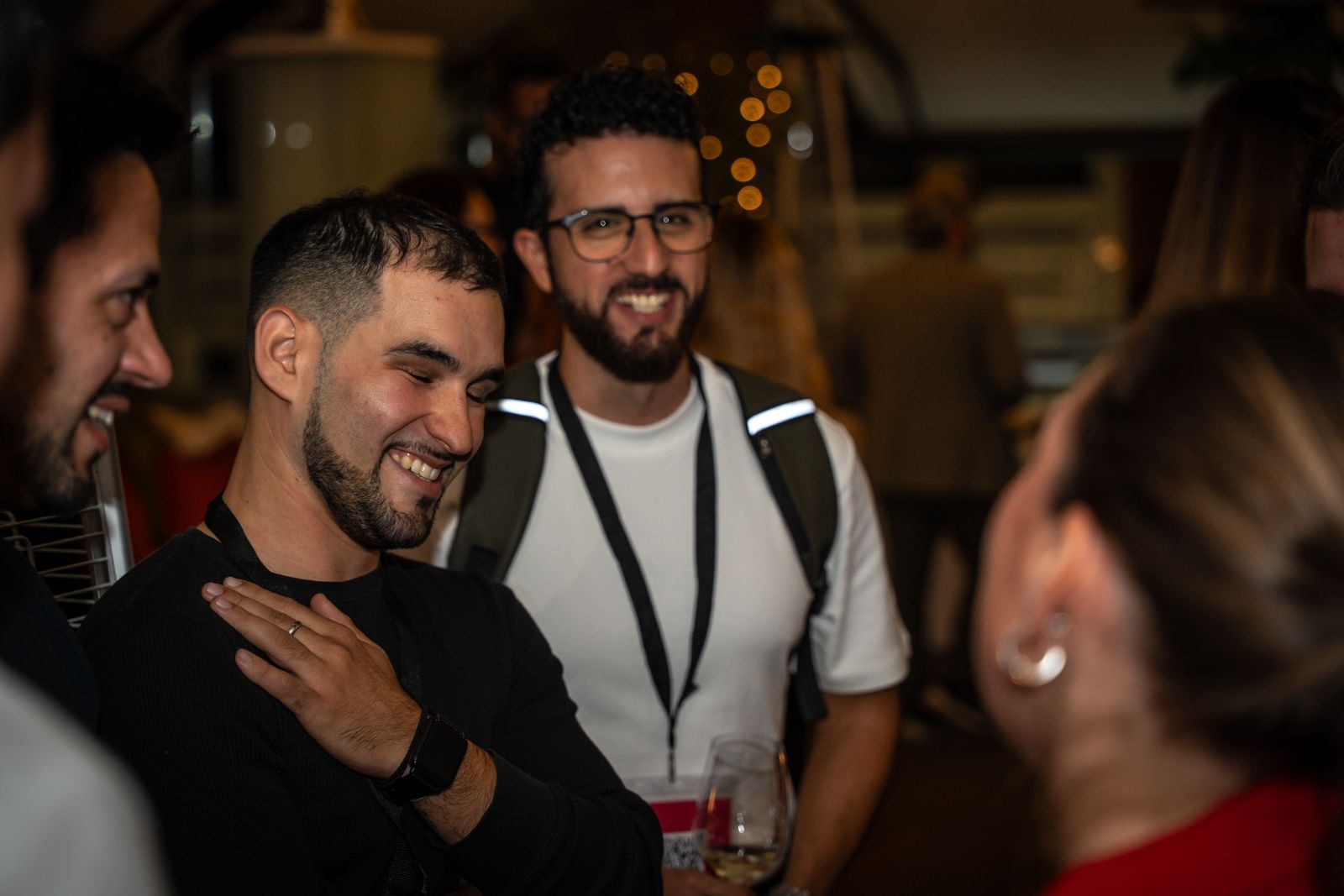 Asistentes durante el networking